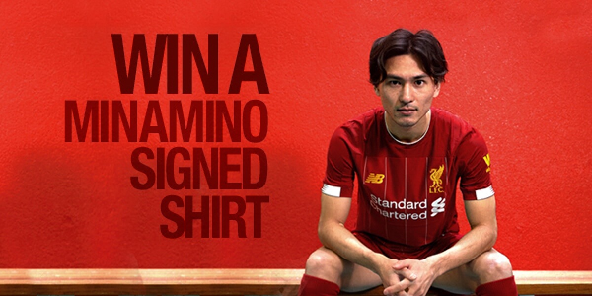Win a shirt signed by Minamino