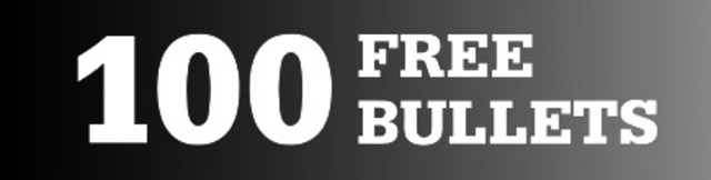 100 Free Bullets Banner