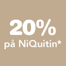 20% på NiQuitin*