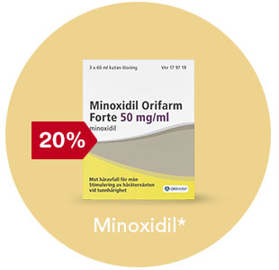 20% rabatt på Minoxidil