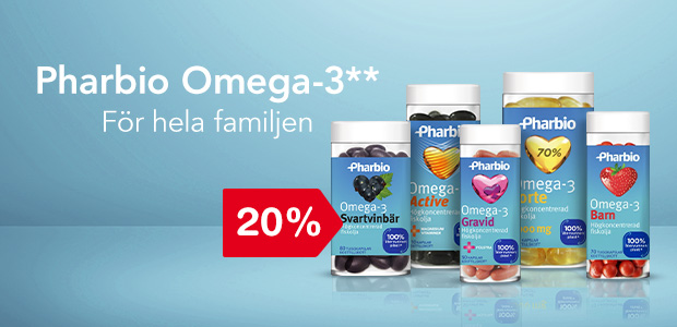 20% på Pharbio Omega-3