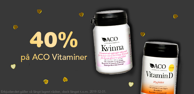 40% på AC vitaminer - passa på!