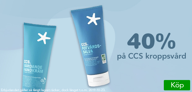 40% på CCS hudvård