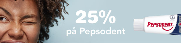 25% på Pepsodent