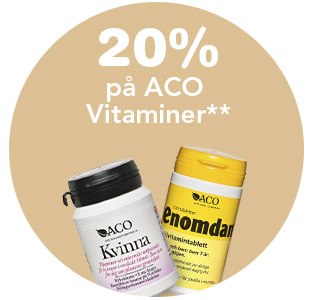 20% på ACO Vitaminer