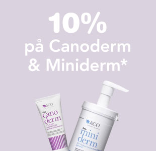 10% på Canoderm & Miniderm