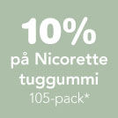 15% på Nicorette Tuggummi 105-pack*