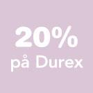 20% på Durex***