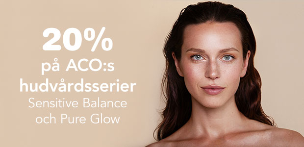 20% på ACO Pure Glow & Sensitive Balance