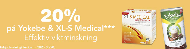 20% på XL-S Medical & Yokebe