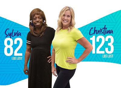 Sylvia lost 82 lbs and Christina lost 123 lbs