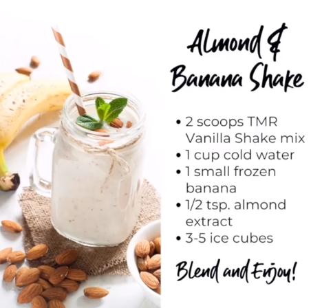Delicious Banana & Almond shake
