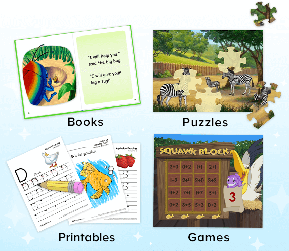 Books, Puzzles, Printables, and Games