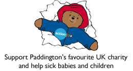 Action's mascot, Paddington Bear