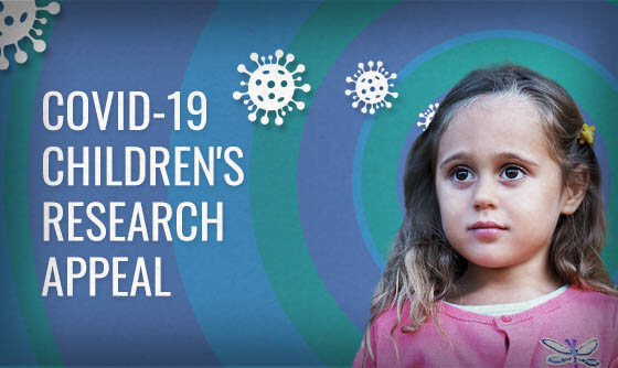 COVID-19 children''s research appeal main image of little girl