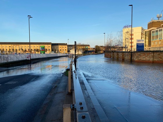Flooding on Bourges Boulevard.