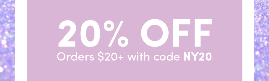 20% Off Orders $20+ With Code NY20