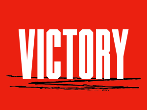 text reads victory 