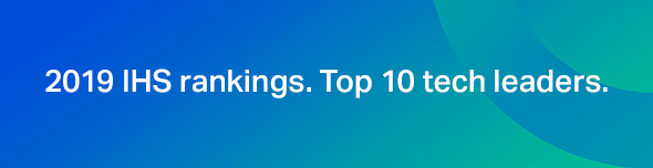 2019 IHS rankings. Top 10 tech leaders.