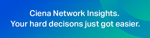 Ciena Network Insights. Your hard decisions just got easier.