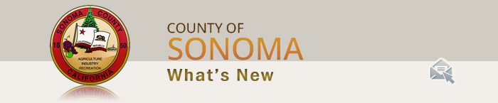 County Of Sonoma What''s New