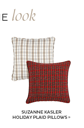 Suzanne Kasler Holiday Plaid Pillows