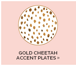 Gold Cheetah Accent Plates