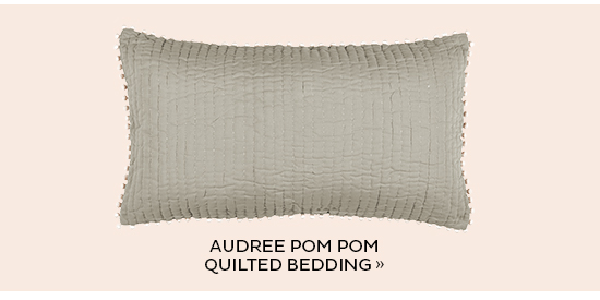 Audree Pom Pom Quilted Bedding