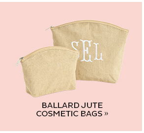 Ballard Jute Cosmetic Bags