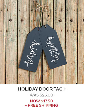 Holiday Door Tag