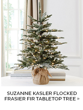 Suzanne Kasler Flocked Frasier Fir Tabletop Tree