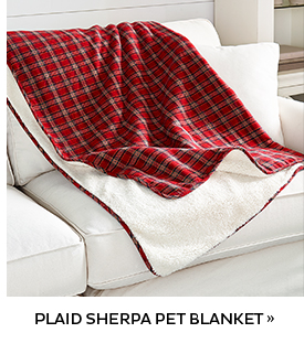 Plaid Sherpa Pet Blanket