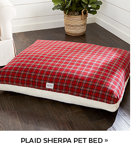 Plaid Sherpa Pet Bed