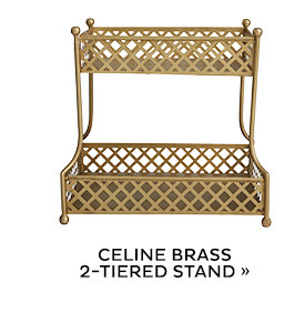 Celine Brass 2-Tiered Stand