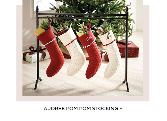 Audree Pom Pom Stocking