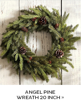 Angel Pine Wreath 20 Inch