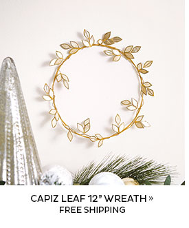 Capiz Leaf 12 inch Wreath