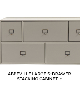 Abbeville Large 5-Drawer Stacking Cabinet