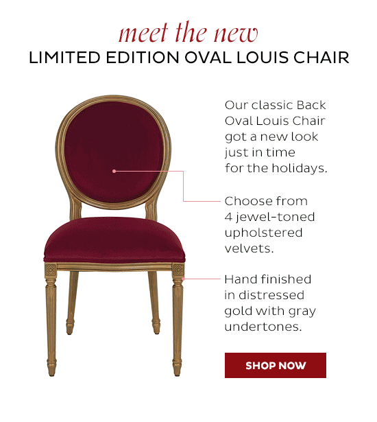 Limited Edition Oval Louis Chair