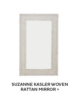 Suzanne Kasler Woven Rattan Mirror