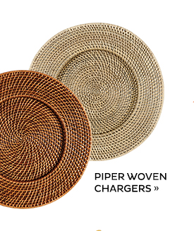 Piper Woven Chargers