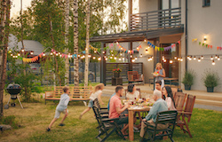  Go to a house with a garden and enjoy the great outdoors with your family