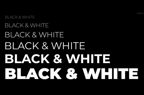 Black & White Typography Pack