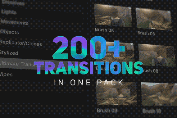 Most Downloaded: Ultimate Transitions Pack Minimal Stories Apple Motion 5 or Final Cut Pro