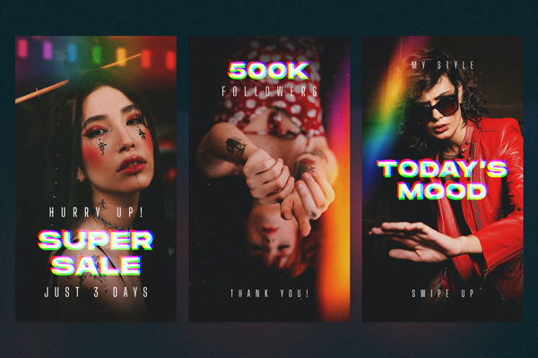 Light Leak Instagram Stories