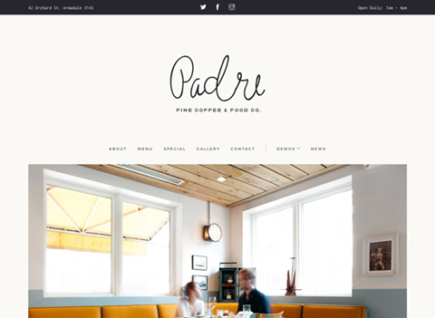 Padre - Cafe HTML Template