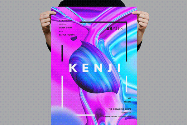 Kenji Flyer or Poster Template | Photoshop