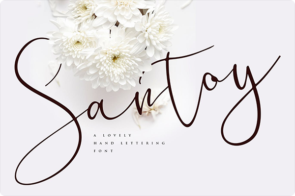 Santoy | Handlettering Font
