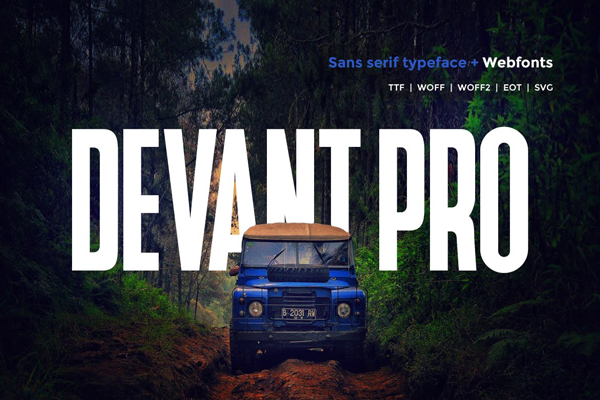 Devant Pro - Modern Typeface