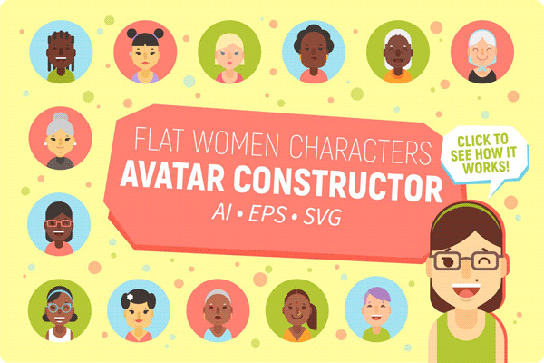 Women Characters Avatar Constructor